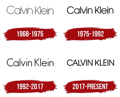 calvin klein logo history